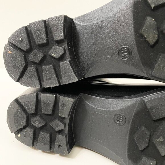 Guess Boots Womens Size 8 Black Booties Slip On Rubber Rain Boot GF Kirklin - Picture 11 of 16